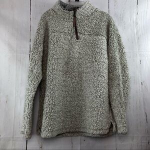 The frosty tipped Sherpa pullover jacket